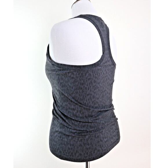 Athleta Size M Momentum Allure Print Tank Top Racerback Dark Gray - Picture 4 of 9